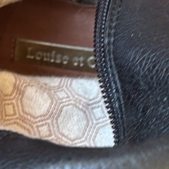 Louise et Cie Zada Black Leather Tall Knee
High Riding Boots Women's Size 7.5 - Picture 10 of 16